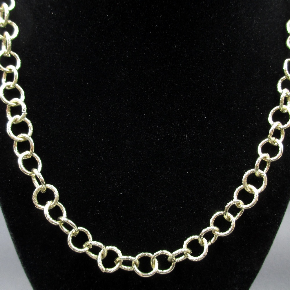 Vintage 27 Inch Gold Tone Simple Chain Necklace